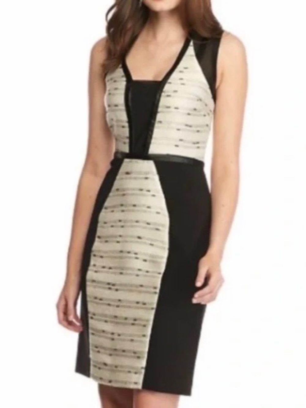 Rachel Roy mixed media tweed dress size 2